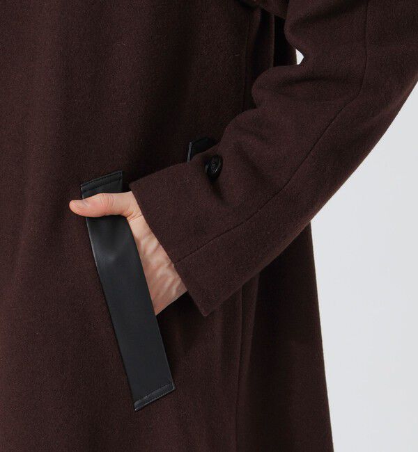  「ベルテッド ステンカラーウールコート」|その他|