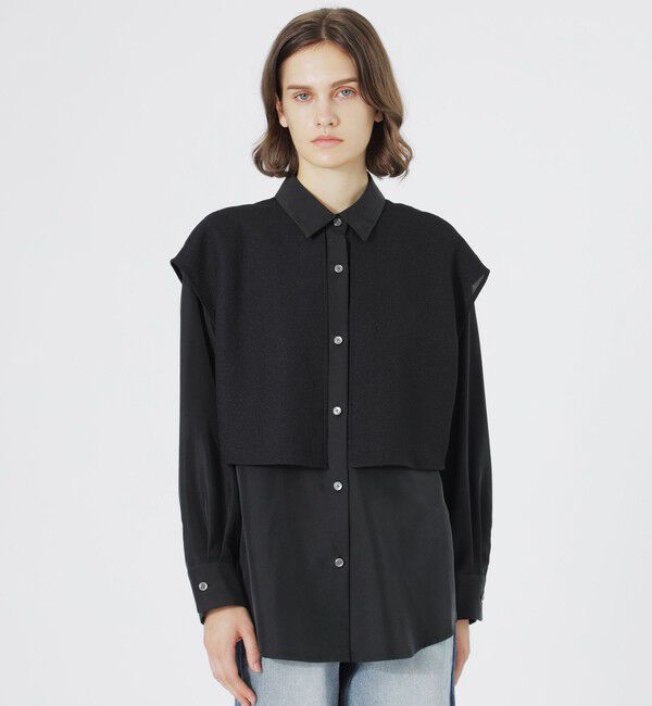  「レイヤードシャツ」|その他|ブラック