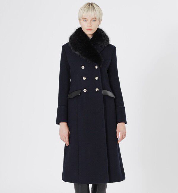  「メルトンナポレオンコート」|チェスターコート|ブルー