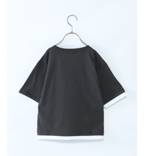 ikka kids「【キッズ】5分袖レイヤードポケT（100~160cm）」|Tシャツ・カットソー|