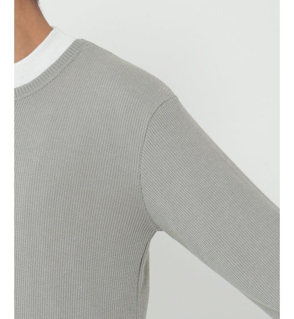 ikka「畦裏起毛アンサンブル」|パーカー|