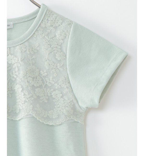 ikka kids「【キッズ】フロントレースフラシＴ（100~160cm）」|Tシャツ・カットソー|