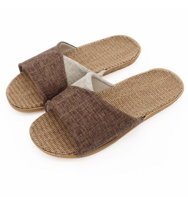 TOKYO DESIGN CHANNEL「ルームサンダルバイカラー　Ｌサイズ」|ルームシューズ|ブラウン