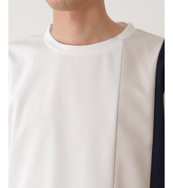 ikka「【接触冷感／吸水速乾】マルチファンクション縦切り替えT【親子おそろい】」|Tシャツ・カットソー|