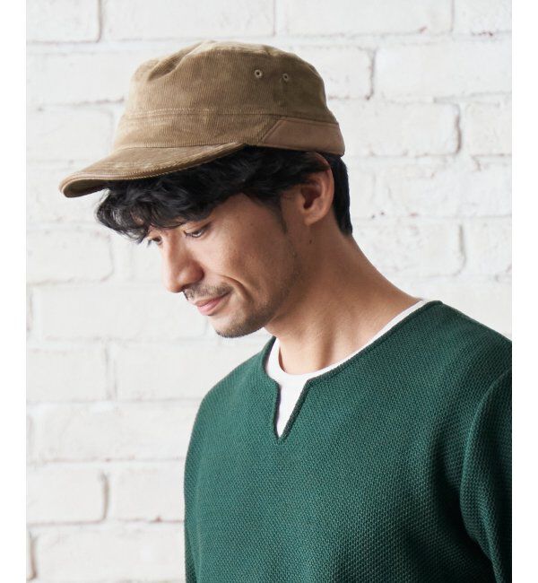 ikka「コーデュロイワークキャップ」|その他|ベージュ