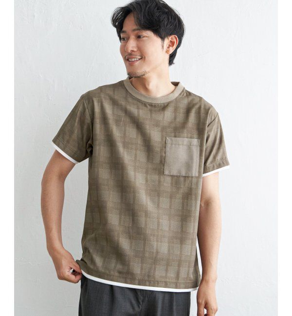 ikka「【セットアップ対応】イージーケアリネンライクシャツＴ」|シャツ・ブラウス|