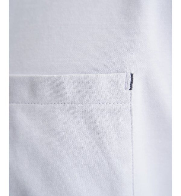 ikka「ライトダンボールジャカード襟ダブルフェイスTシャツ」|Tシャツ・カットソー|