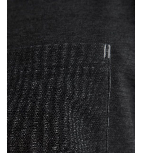 ikka「ライトダンボールジャカード襟ダブルフェイスTシャツ」|Tシャツ・カットソー|