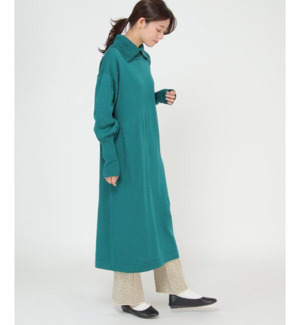 Lbc with Life「ネックスリットニットワンピース」|ワンピース|