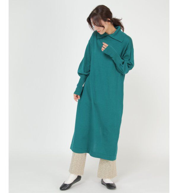 Lbc with Life「ネックスリットニットワンピース」|ワンピース|