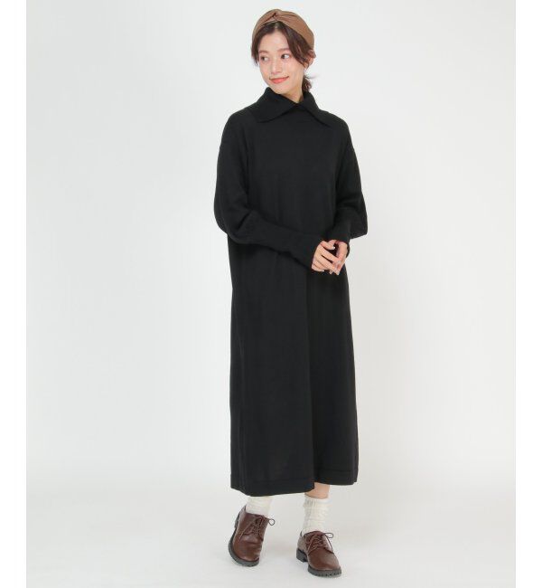 Lbc with Life「ネックスリットニットワンピース」|ワンピース|