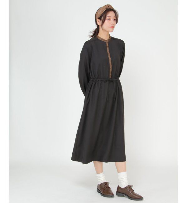 Lbc with Life「ダマスク柄配色ワンピース」|ワンピース|