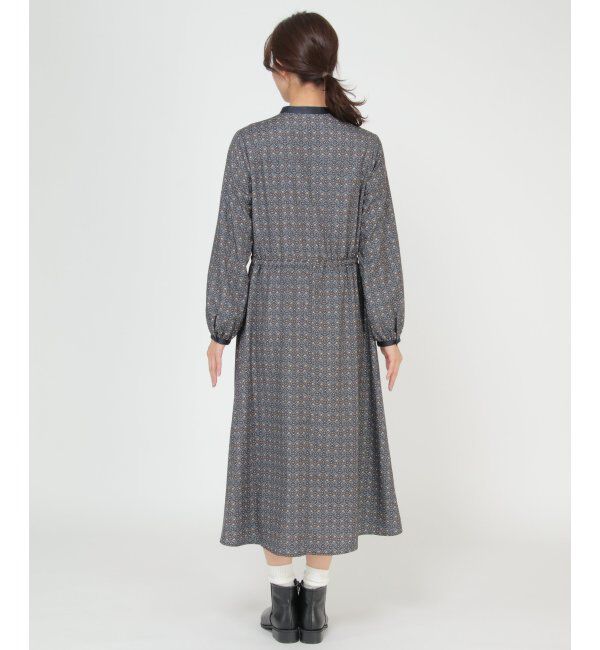 Lbc with Life「ダマスク柄配色ワンピース」|ワンピース|