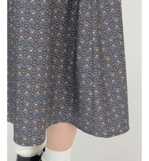 Lbc with Life「ダマスク柄配色ワンピース」|ワンピース|