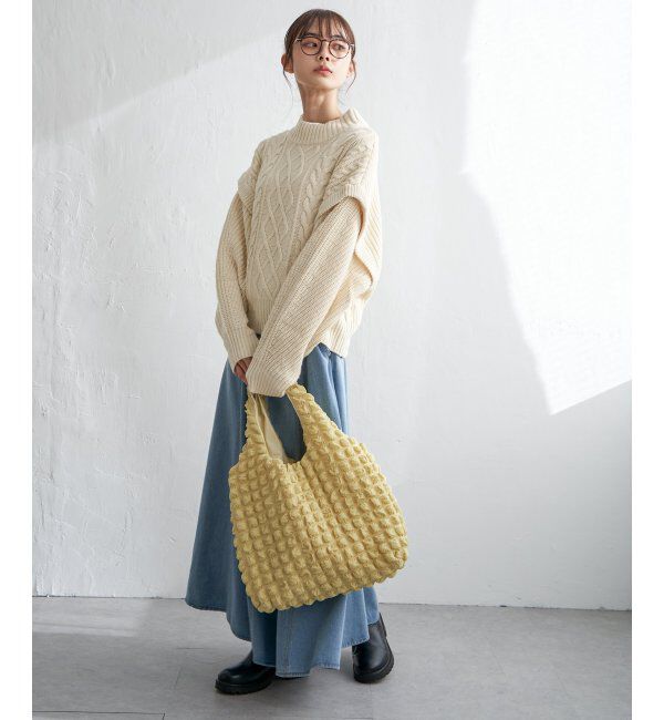 Lbc with Life「ケーブル2WAYニット」|カーディガン|