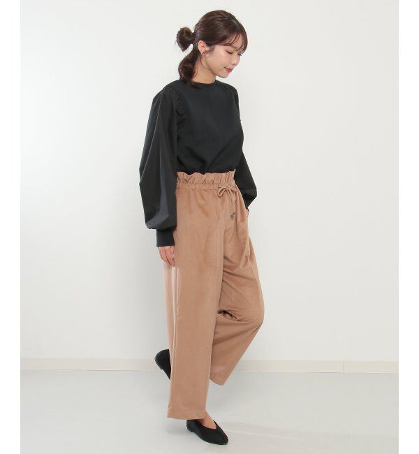 Lbc with Life「ベロアコールウエストシャーリングパンツ」|その他|