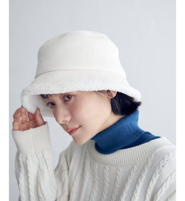 Lbc with Life「スウェードボアバケットハット」|その他|ベージュ