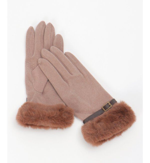 Lbc with Life「フェイクファーベルトグローブ」|手袋|