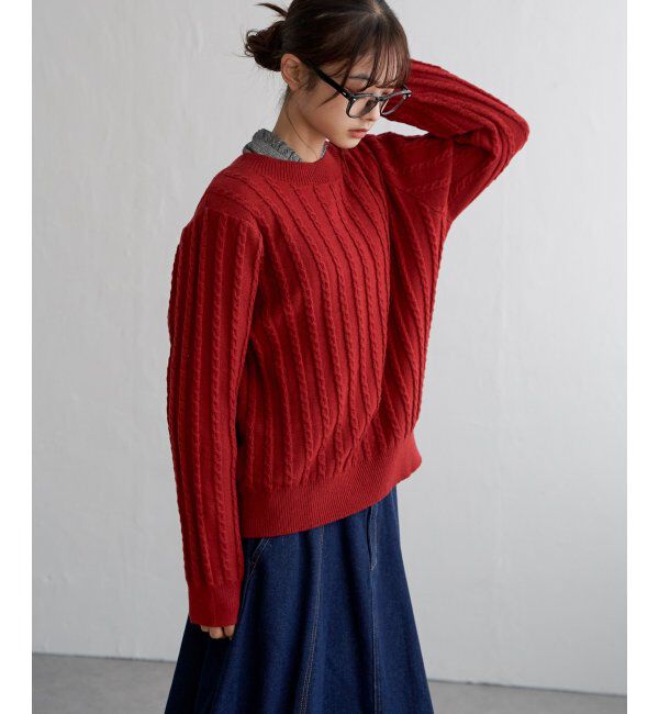 Lbc with Life「クリスマスケーブルニットプルオーバー」|カーディガン|