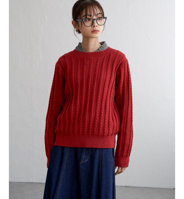 Lbc with Life「クリスマスケーブルニットプルオーバー」|カーディガン|