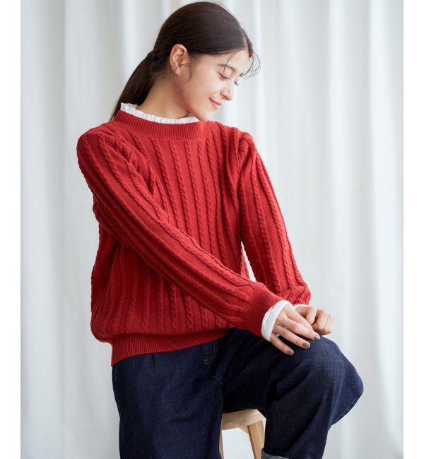 Lbc with Life「クリスマスケーブルニットプルオーバー」|カーディガン|