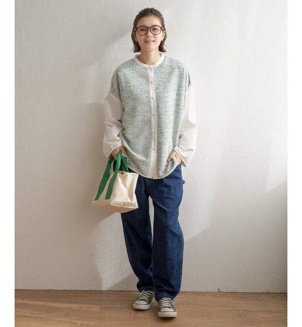 Lbc with Life「異素材切り替えシャツ」|シャツ・ブラウス|