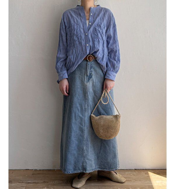 Lbc with Life「バックシャーリングロングシャツ」|シャツ・ブラウス|