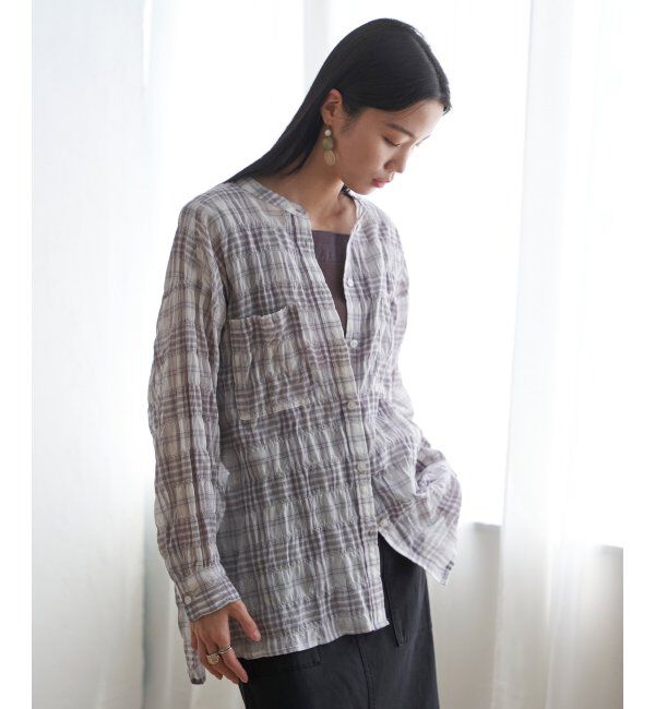 Lbc with Life「バックシャーリングロングシャツ」|シャツ・ブラウス|