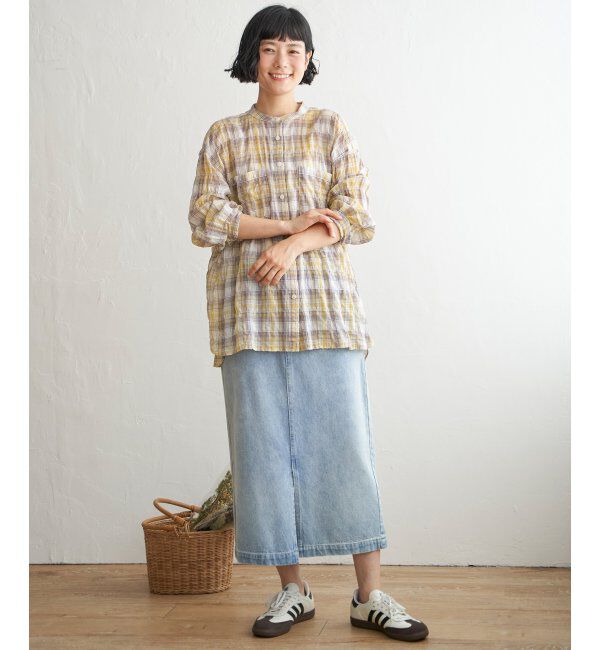 Lbc with Life「バックシャーリングロングシャツ」|シャツ・ブラウス|