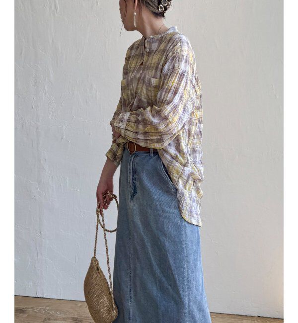 Lbc with Life「バックシャーリングロングシャツ」|シャツ・ブラウス|