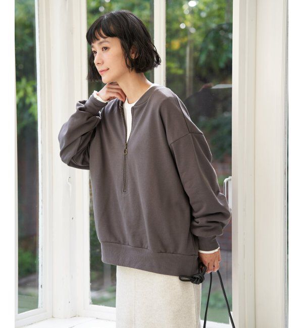 Lbc with Life「ハーフジップ裏毛プルオーバー」|その他|