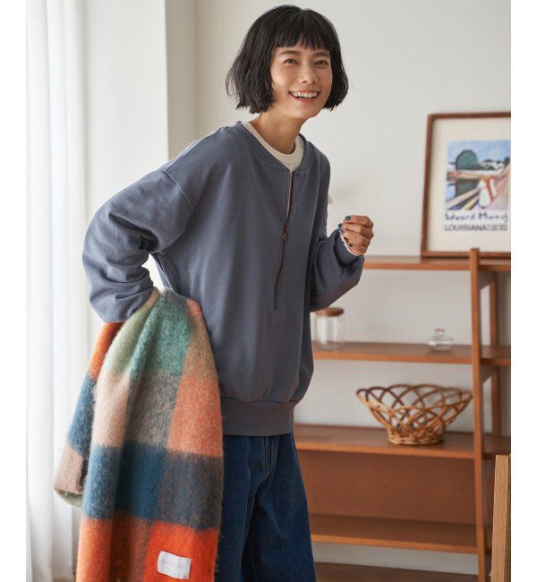 Lbc with Life「ハーフジップ裏毛プルオーバー」|その他|