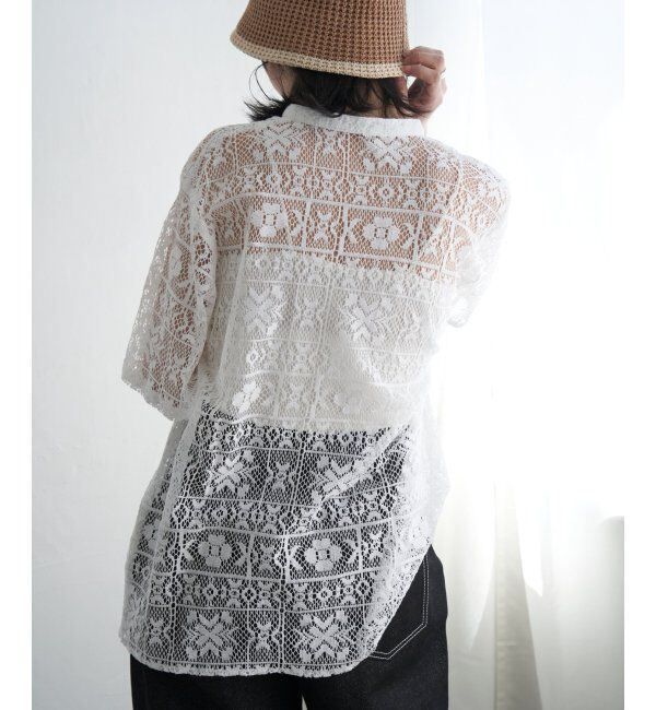 VENCE share style「レーススタンドシャツ」|シャツ・ブラウス|