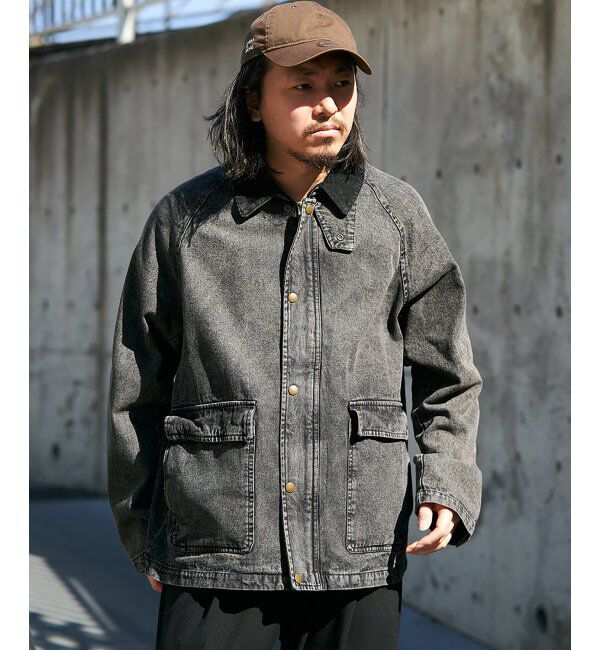 VENCE share style「襟コールジャケット」|ブルゾン・スタジャン|ブラック