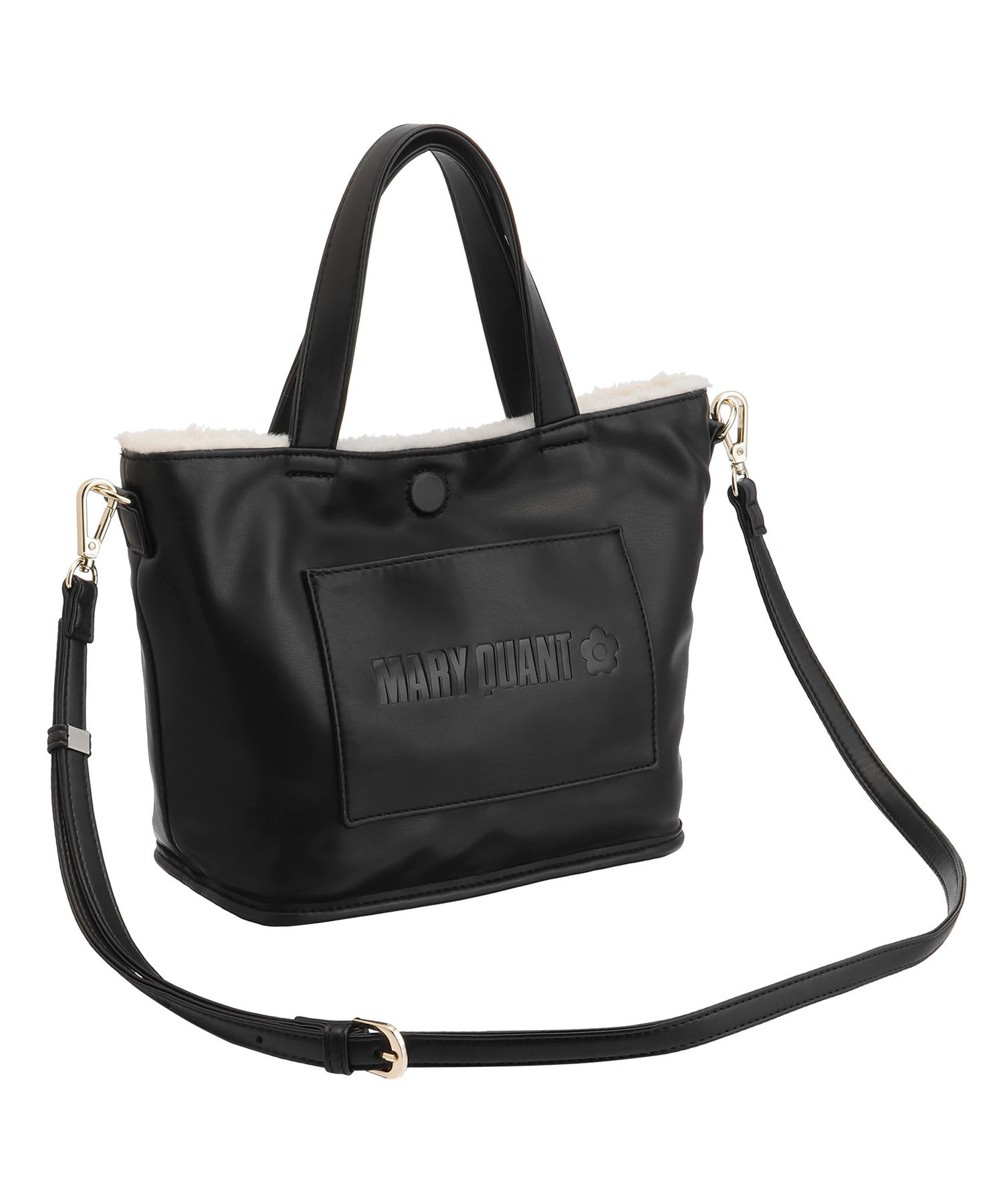 MARY QUANT「ボアリバーシブル 2WAYミニトート」|ショルダー・メッセンジャー|