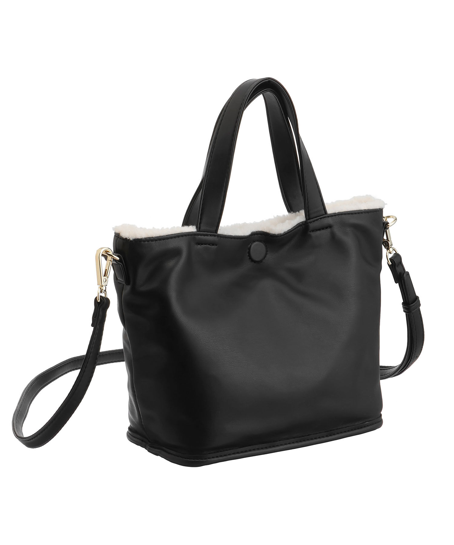 MARY QUANT「ボアリバーシブル 2WAYミニトート」|ショルダー・メッセンジャー|