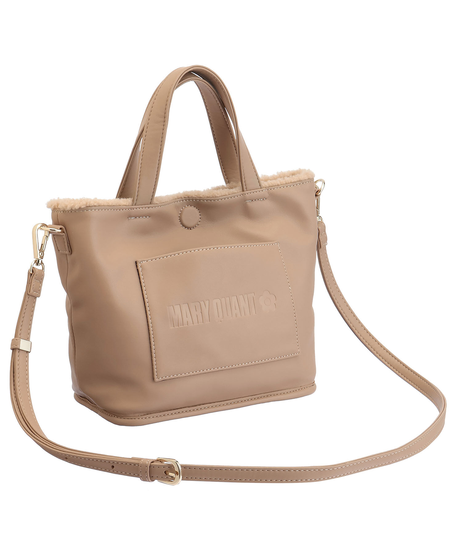 MARY QUANT「ボアリバーシブル 2WAYミニトート」|ショルダー・メッセンジャー|