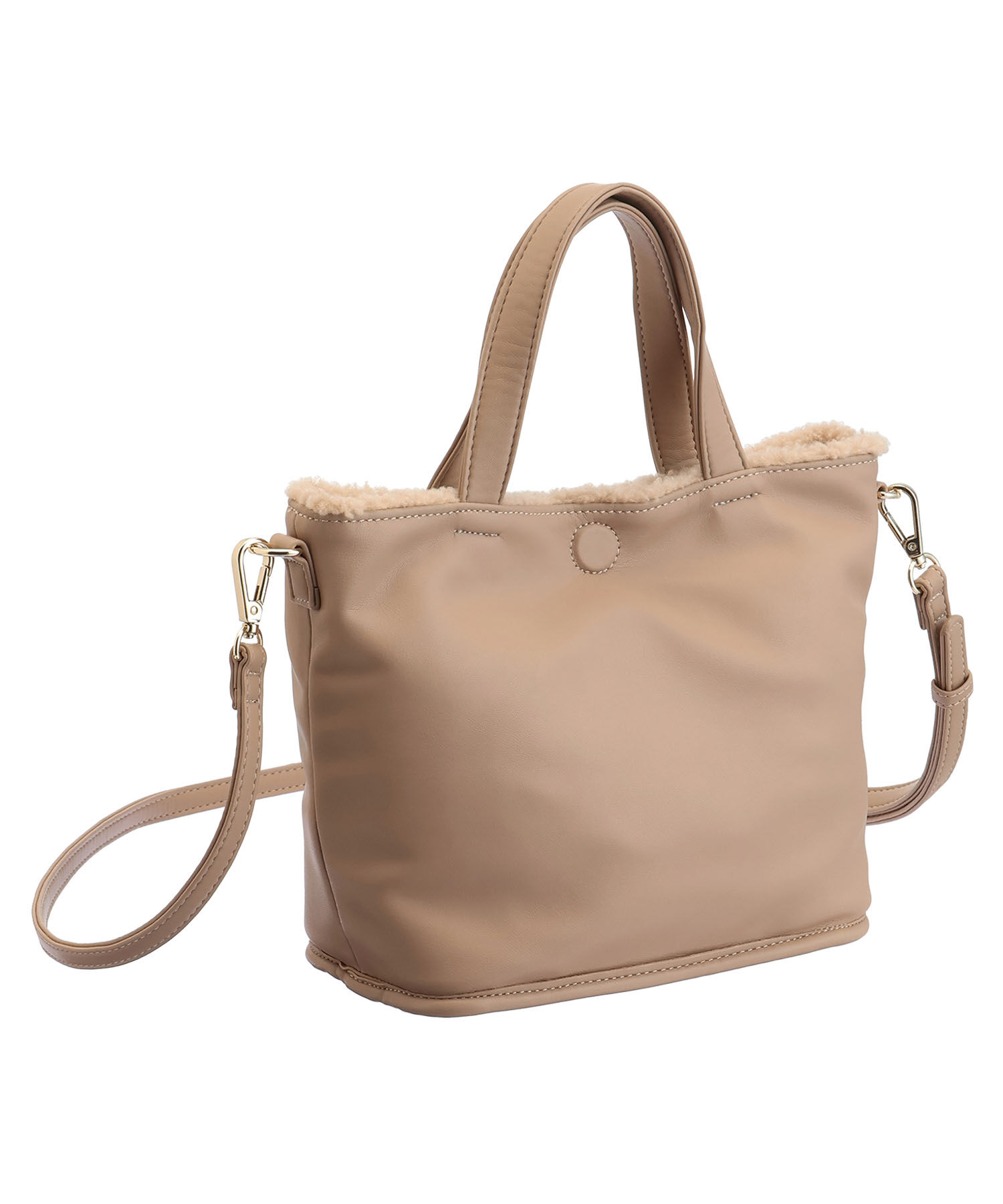 MARY QUANT「ボアリバーシブル 2WAYミニトート」|ショルダー・メッセンジャー|