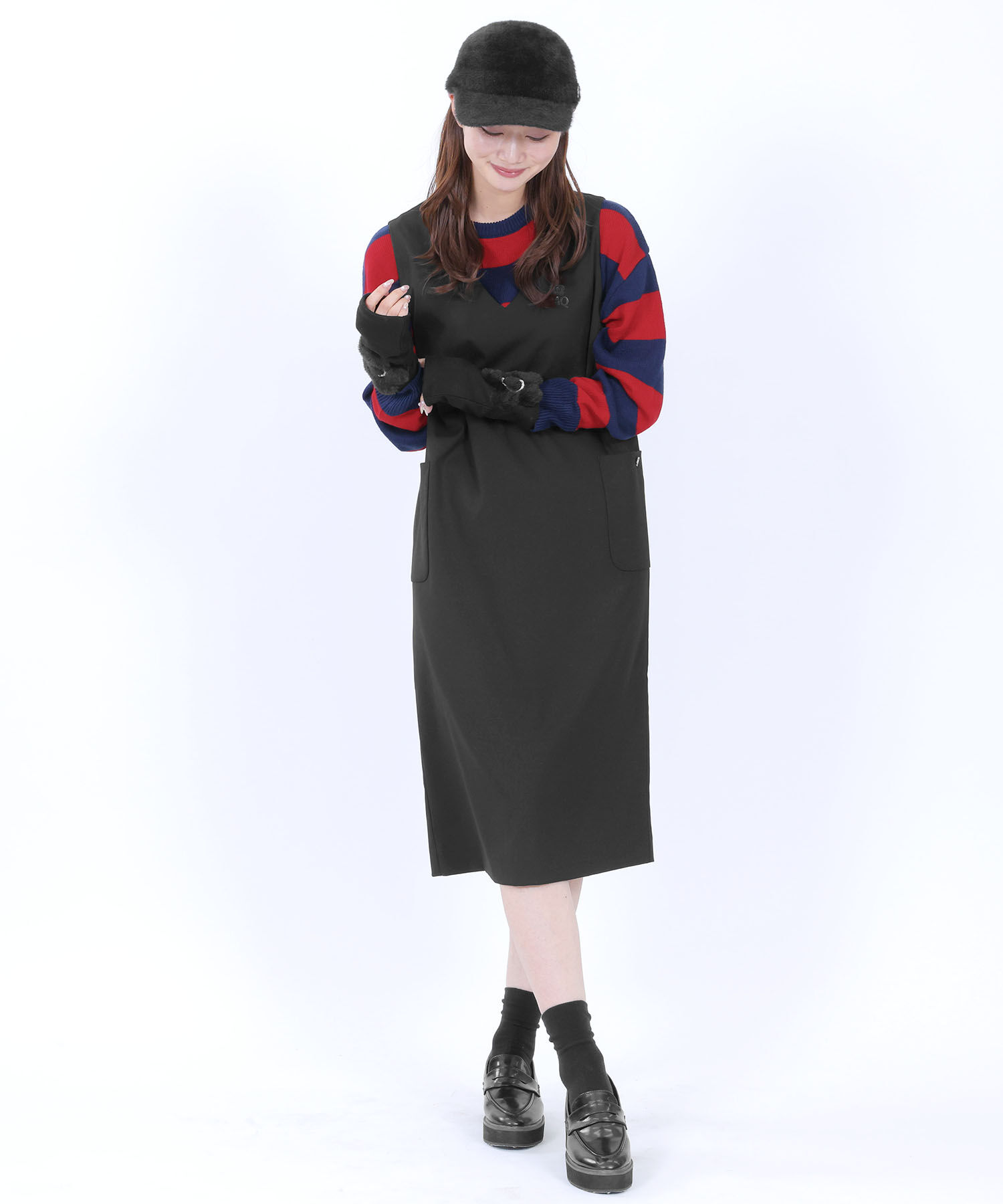 MARY QUANT「アンゴラライク キャップ」|キャップ・キャスケット|