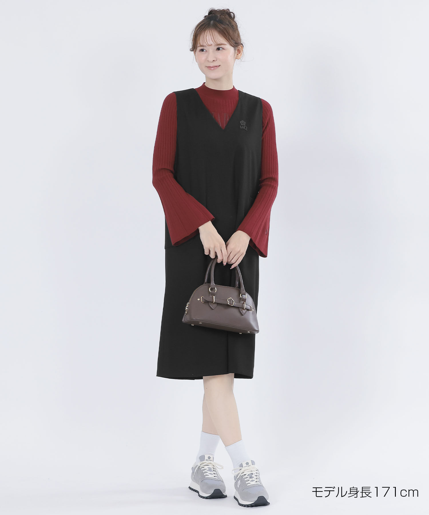 MARY QUANT「MQロゴジャンスカ ワンピース」|ワンピース|ブラック