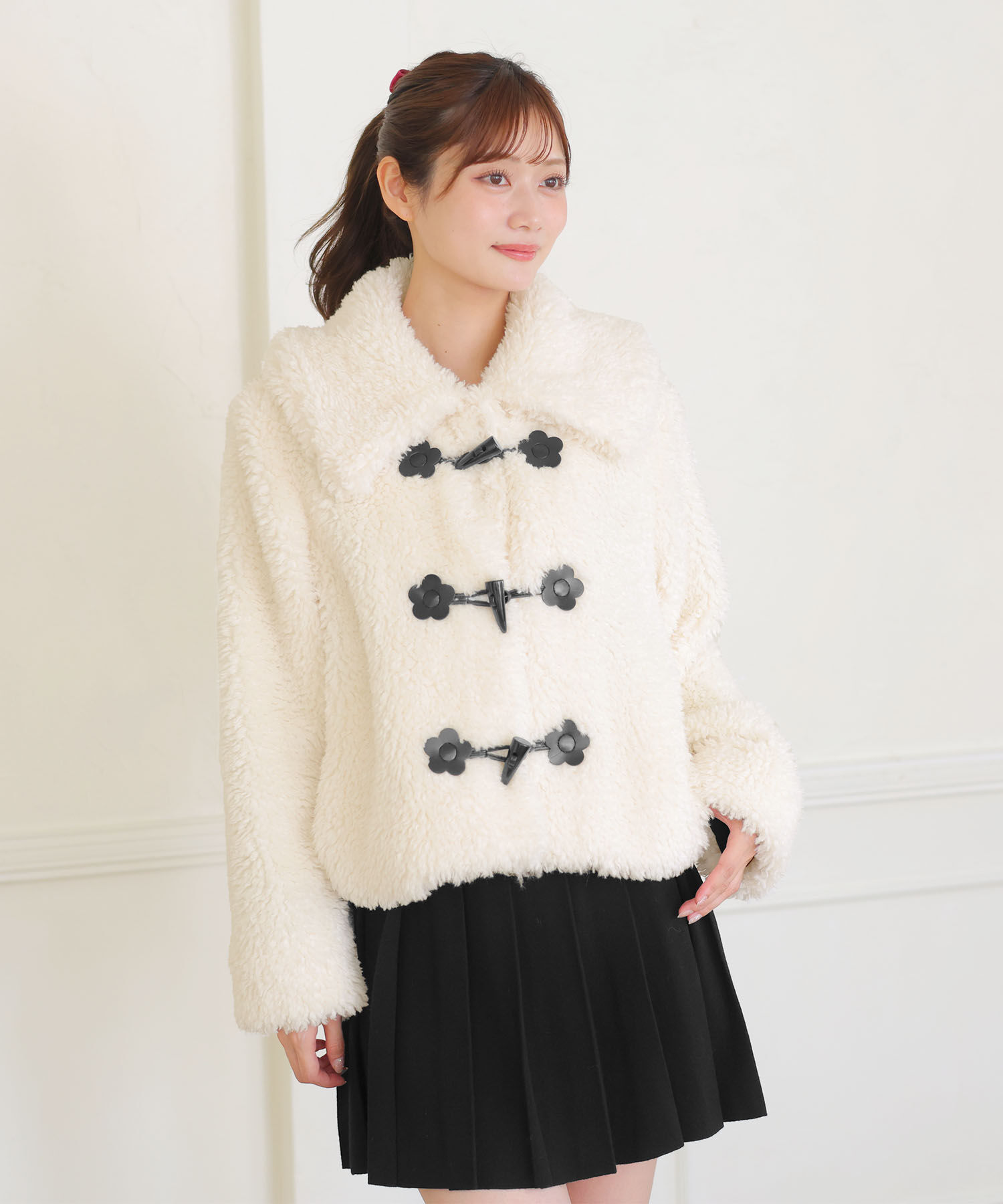 MARY QUANT「ボアダッフル ブルゾン」|ダッフルコート|