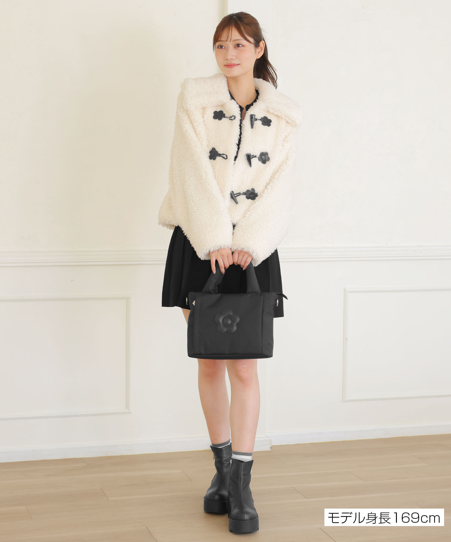 MARY QUANT「ボアダッフル ブルゾン」|ダッフルコート|