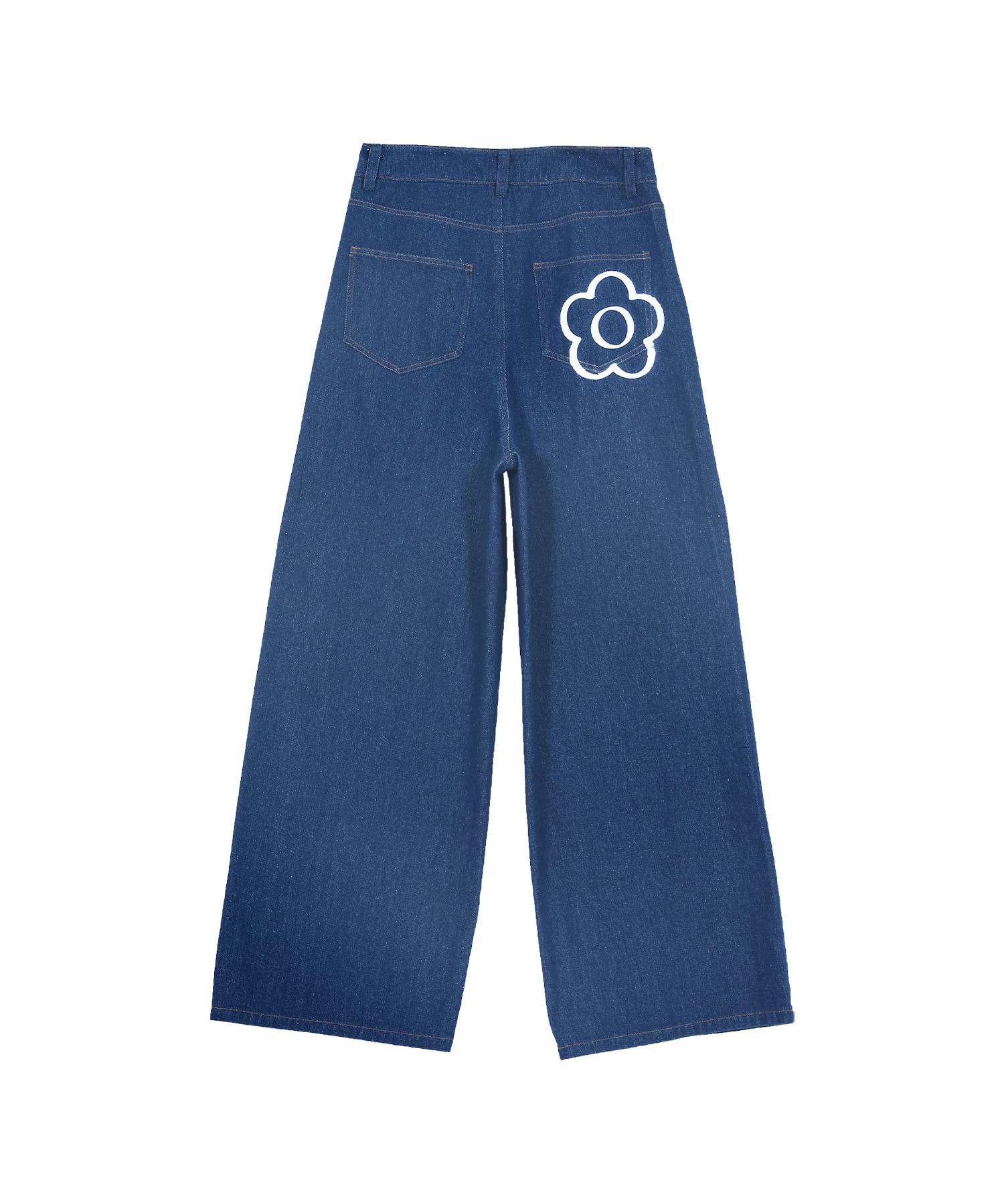 MARY QUANT「ペイントデイジーデニム パンツ」|デニム|