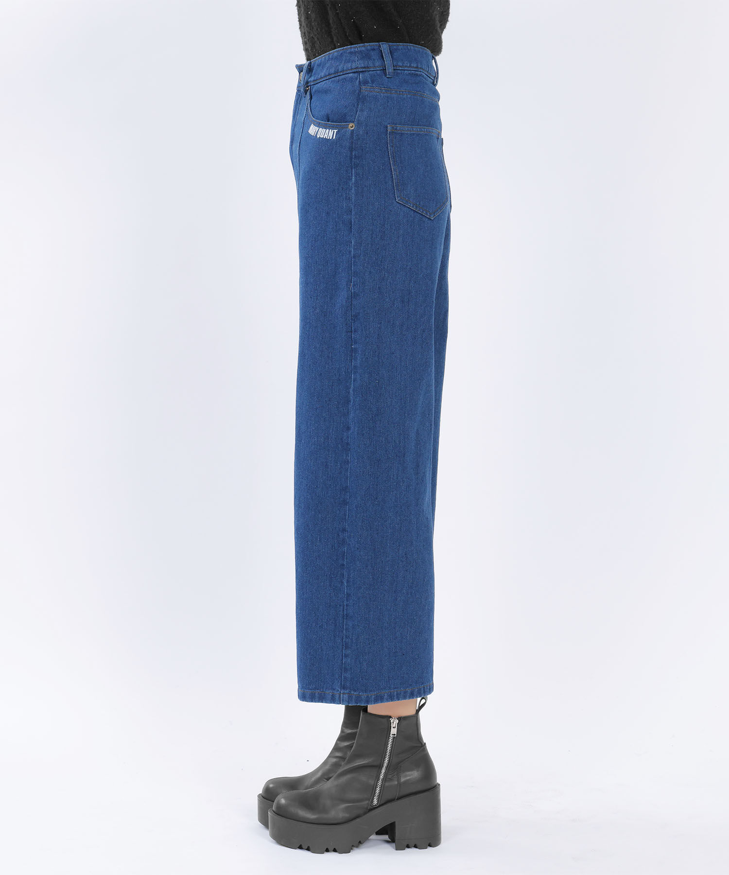 MARY QUANT「ペイントデイジーデニム パンツ」|デニム|