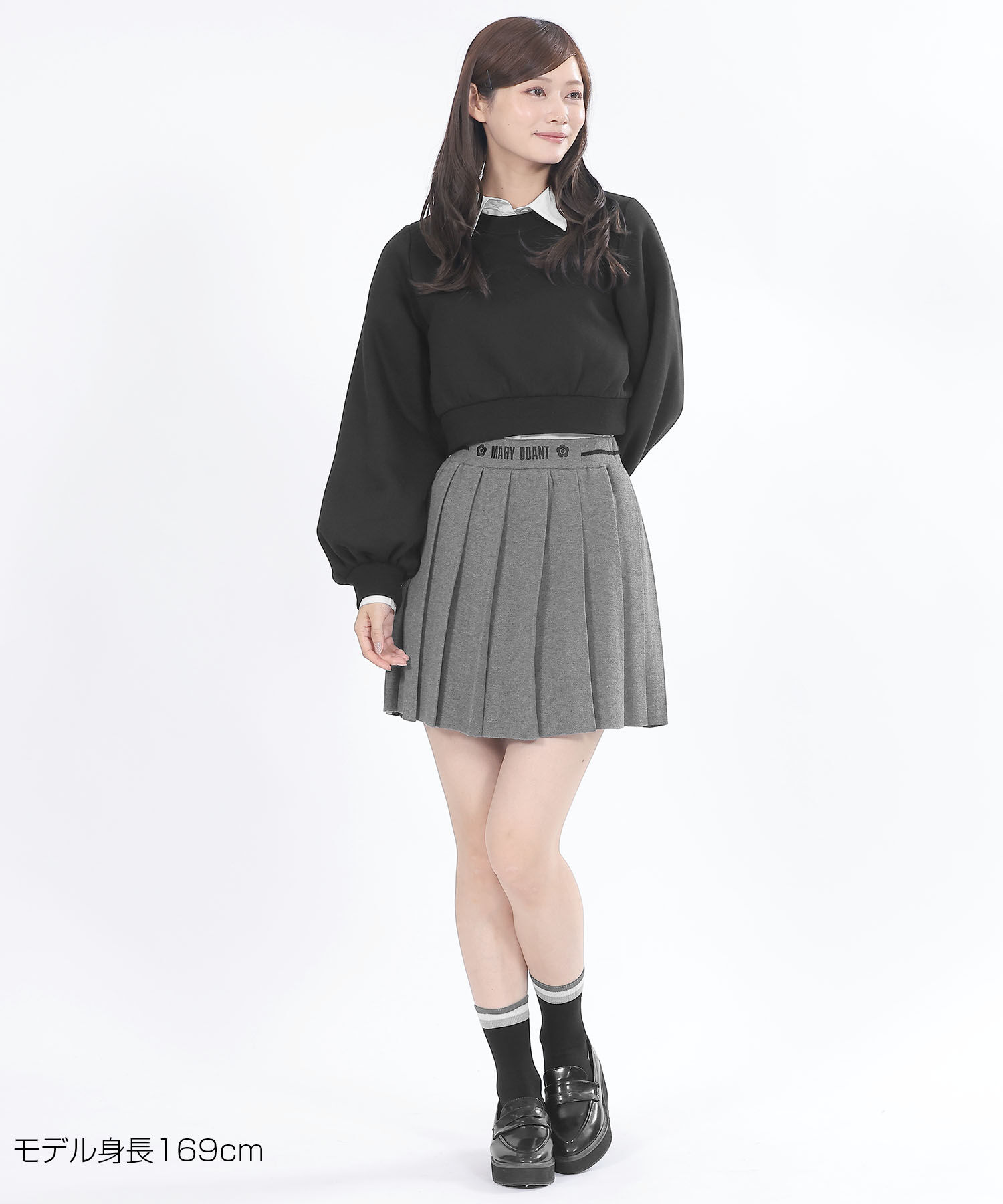 MARY QUANT「エンボス刺繍 プルオーバー」|スウェット・ジャージ|