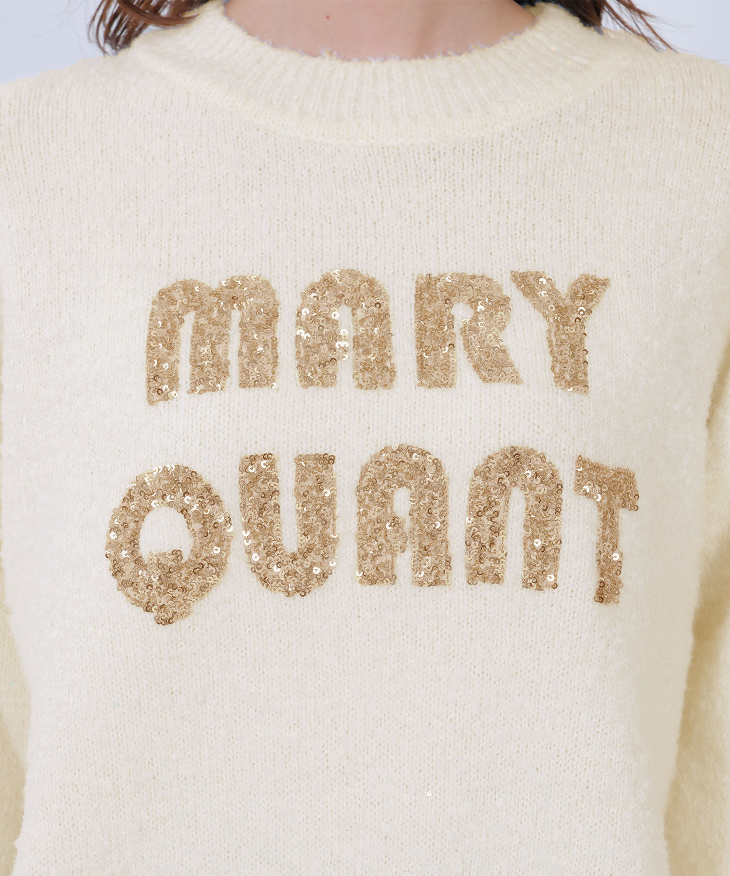 MARY QUANT「スパンコールニット プルオーバー」|プルオーバー|