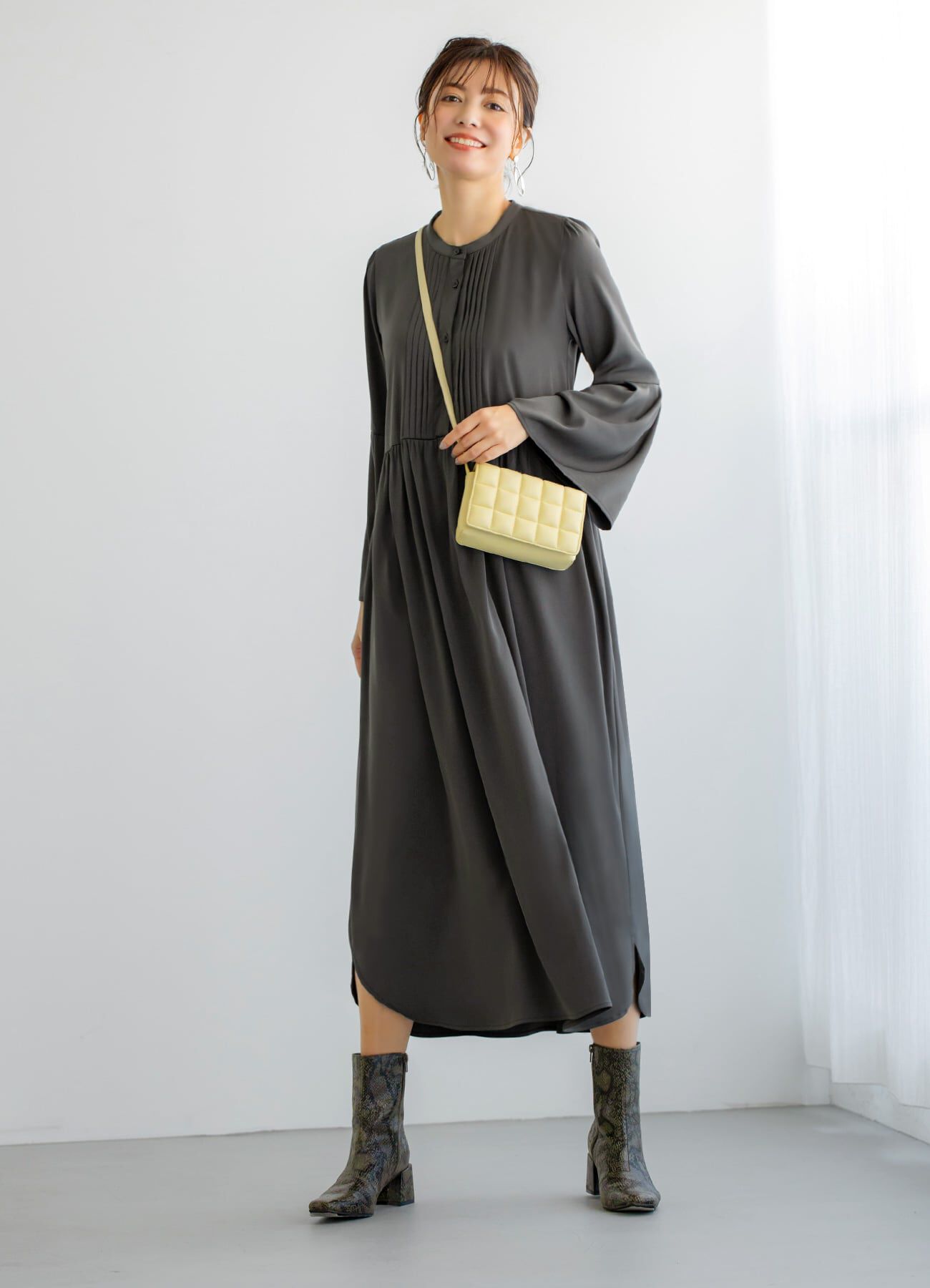 STYLE DELI「タック＆ギャザーワンピース」|ワンピース|