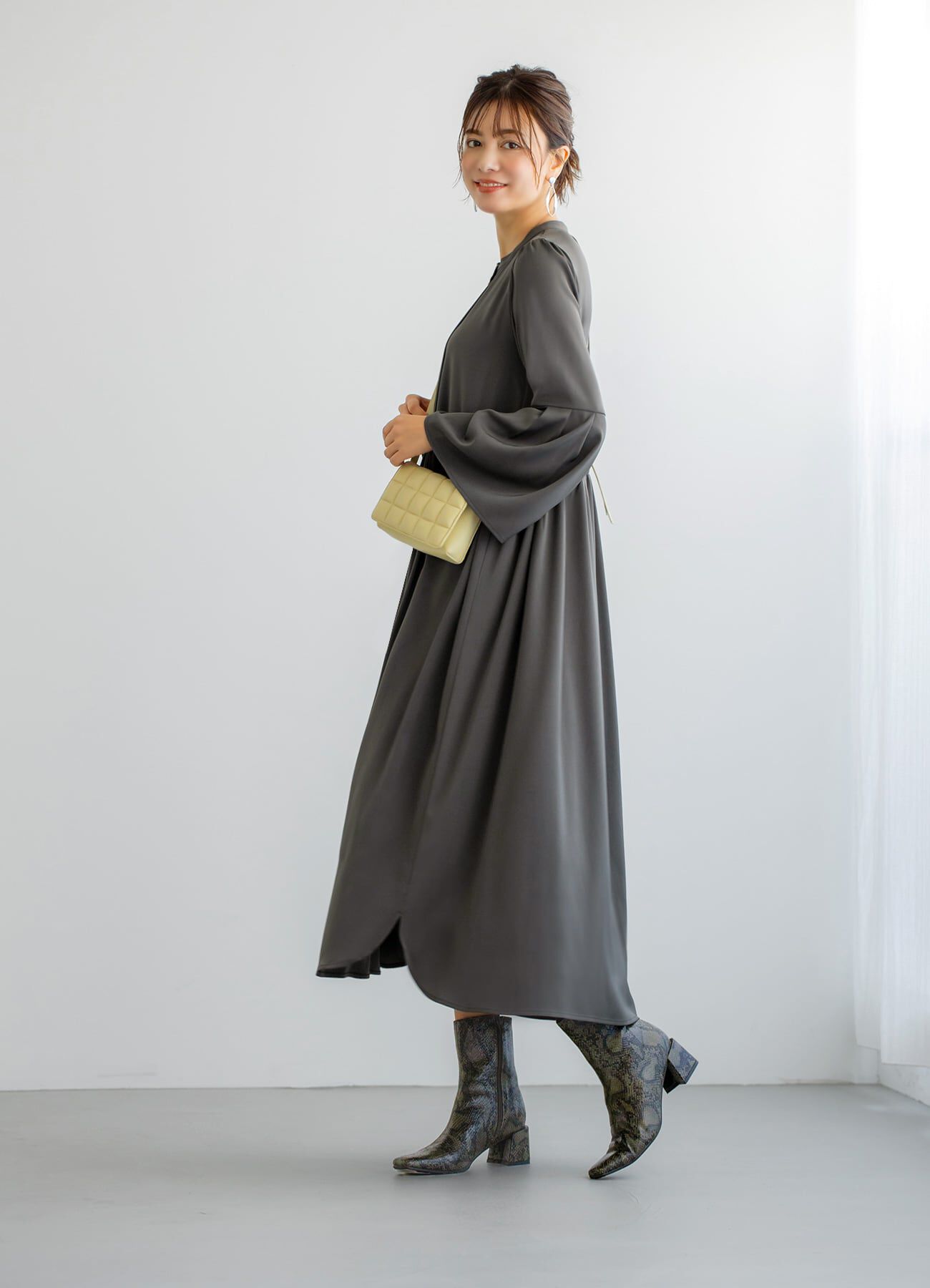 STYLE DELI「タック＆ギャザーワンピース」|ワンピース|