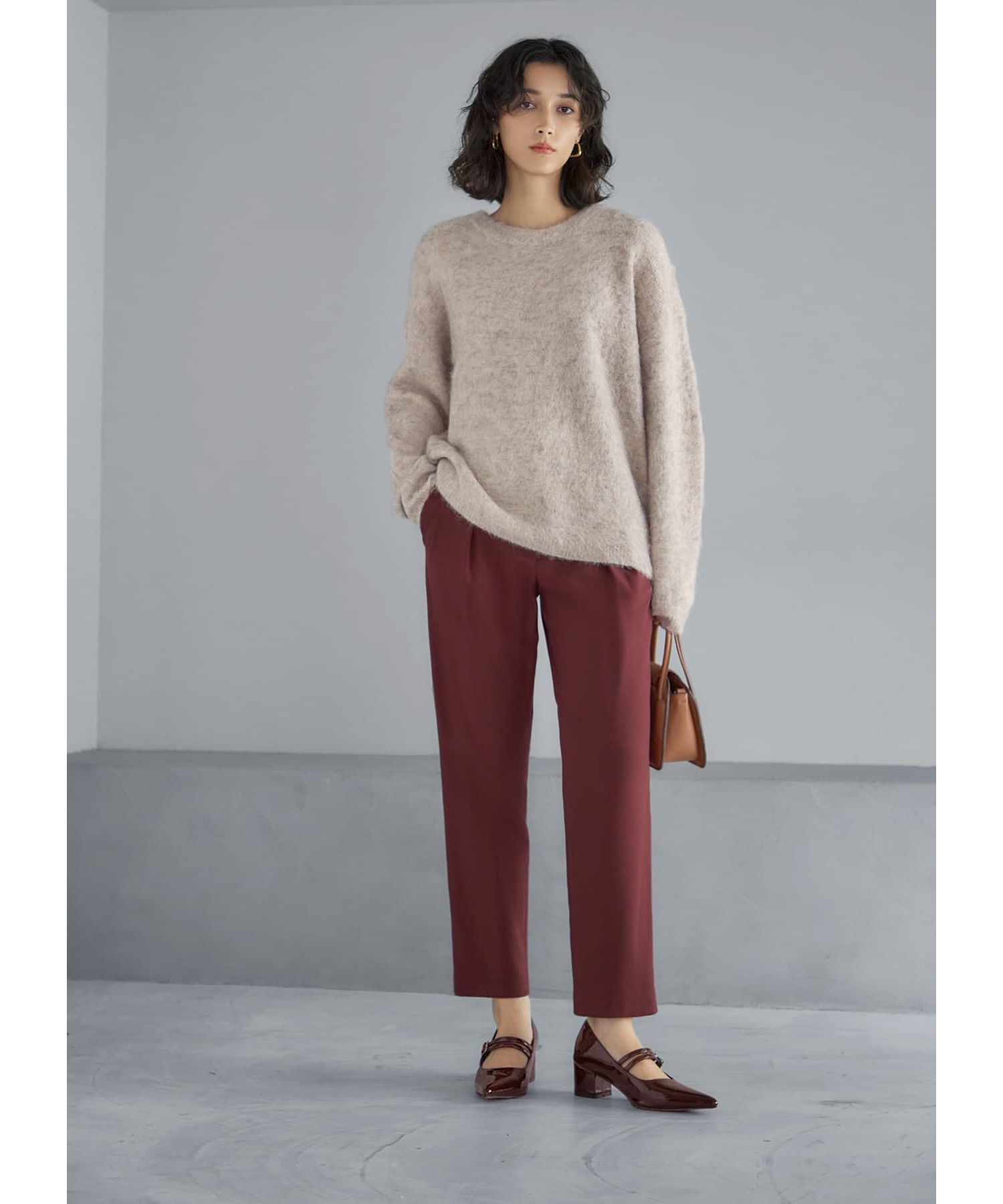 STYLE DELI「【Made in JAPAN】裏微起毛ストレッチタック留めパンツ」|その他|