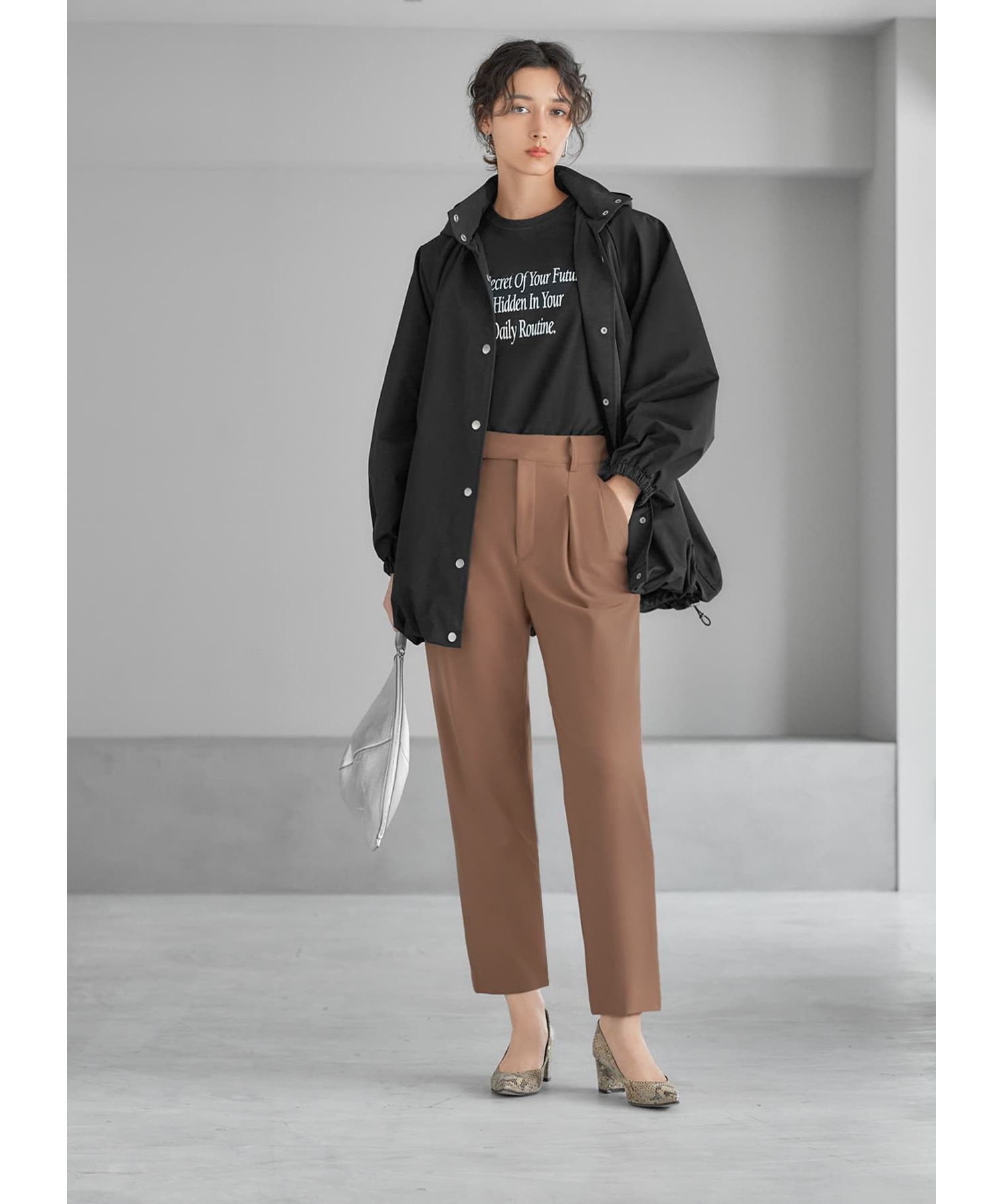 STYLE DELI「【Made in JAPAN】裏微起毛ストレッチタック留めパンツ」|その他|